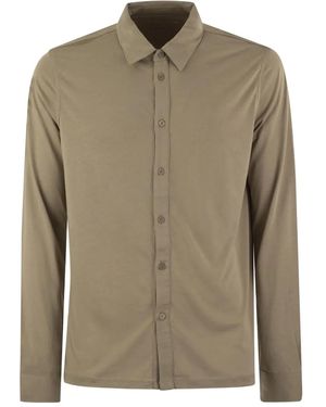 Majestic Filatures Long-Sleeved Button Shirt - Green