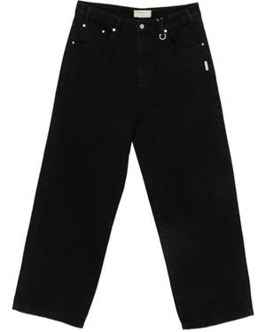 RETERNITY Jeans A Gamba Ampia - Nero