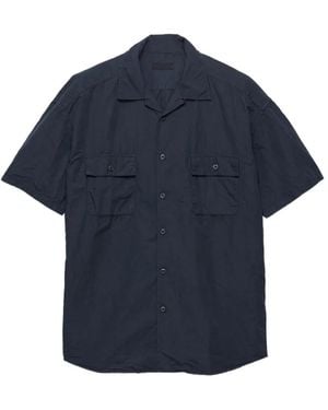 Prada Cotton-Blend Shirt - Blue
