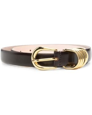 DEHANCHE Hollyhock Buckle Belt - White