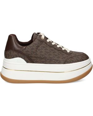 MICHAEL Michael Kors Hayes Platform Trainers - Brown