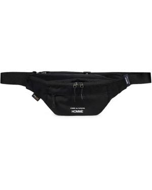 Comme des Garçons Riñonera Con Hebilla Y Logo Estampado - Negro