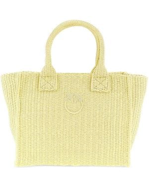 Pinko Beach Mini Tote Bag - Yellow