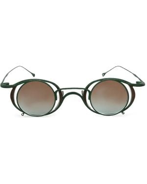 Rigards Round-Frame Glasses - Metallic