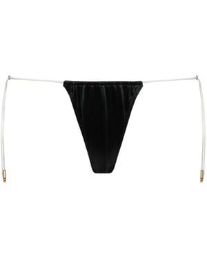 Maison Close String Bikini Bottoms - Black
