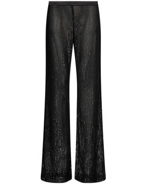 ANDAMANE Pantalon Ample À Sequins - Black