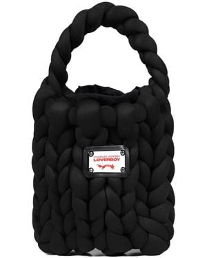 Charles Jeffrey Mini Marshmallow Tote Bag - Black