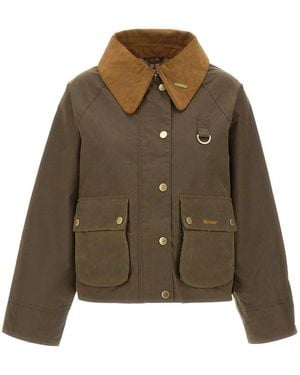 Barbour Modern Spey Waxed Jacket - Brown