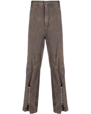 Bluemarble Jeans Dritti Con Zip - Grigio
