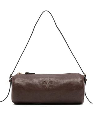 Miu Miu Leather Mini Bag - Brown