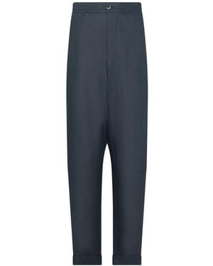 Franzese Collection Linen Trousers - Blue