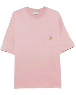 Carhartt Hudston Pocket T-Shirt - Pink