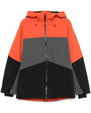 Rossignol Waterproof Striped Ski Jacket - Orange