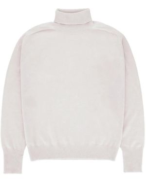 Fortela High-Neck Raglan-Sleeve Jumper - White
