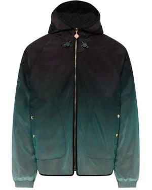 CASABLANCA Ombre-Effect Hooded Jacket - Green