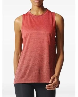 adidas Logo-Print Tank Top - Red