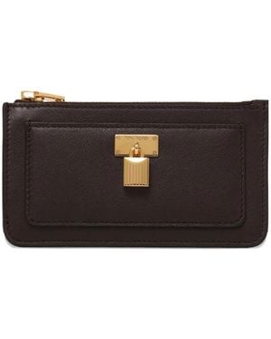 Tom Ford Cartera con detalle de candado - Negro