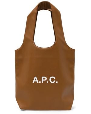 A.P.C. Ninon Tote Bag - Brown