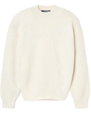 Jacquemus Langärmeliger Pavane Pullover - Weiß
