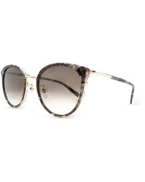 MCM Round-Frame Marbled-Effect Sunglasses - Metallic