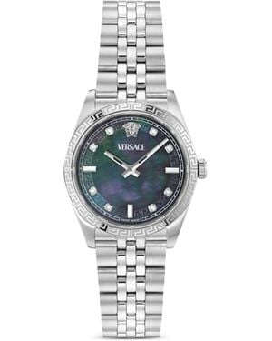 Versace Millenyium Greca 32Mm Watch - Blue