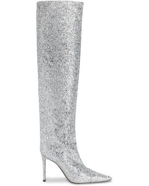 Alexandre Vauthier Stivali Viola Con Glitter 90Mm - Bianco