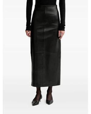 Liviana Conti Chelsie Panelled Split Maxi Skirt - Black