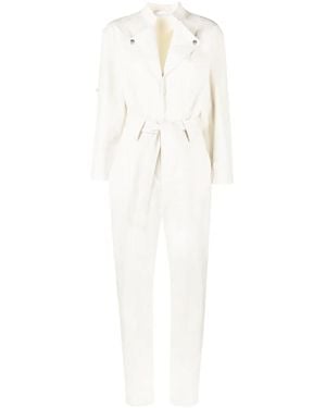 IRO Jumpsuit Met Ceintuur - Wit