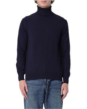 XC Roll-Neck Jumper - Blue