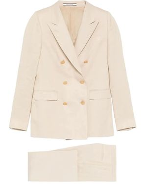 Tagliatore Double-Breasted Suit - Natural