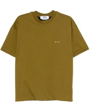 MSGM Logo-detail T-shirt - グリーン