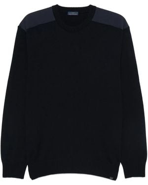Paul & Shark Wool shoulder-patch jumper - Blau