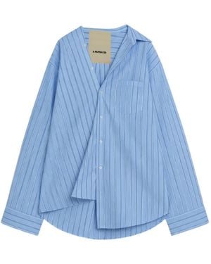 A PAPER KID Striped Shirt - Blue