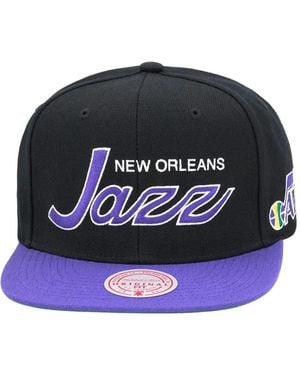 Mitchell & Ness Team Script 2.0 Snapback Cap - Black