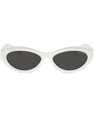 Prada Cat-Eye Frame Sunglasses - White