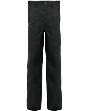 Isabel Marant Leonel Straight-Leg Cotton Trousers - Black