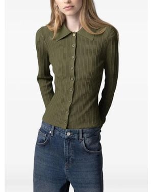Gaelle Paris Polo A Coste Con Colletto - Verde