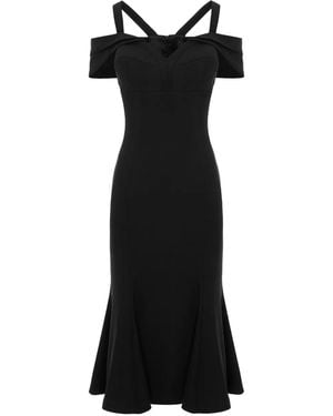 Murmur Vestido midi Candy - Negro