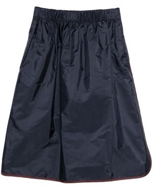 Prada Logo-plaque skirt - Blau