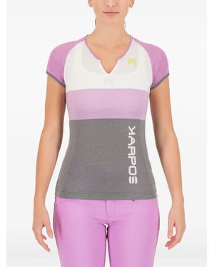 Karpos Sport-T-Shirt Mit V-Ausschnitt - Lila
