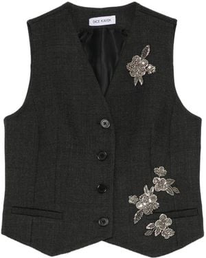 Dice Kayek Débardeur À Ornements En Cristal - Black