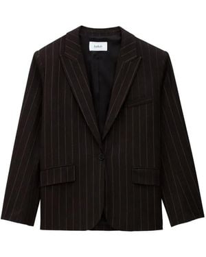 Ba&sh Hocee Pinstripe Single-Breasted Blazer - Black