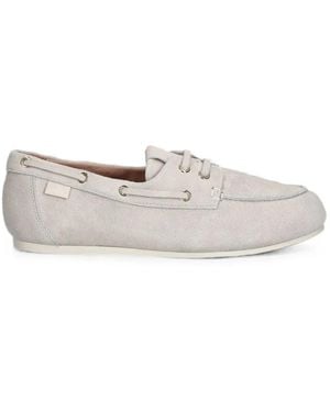 Love Moschino Suede Boat Shoes - White