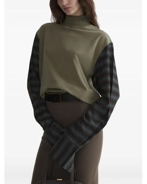 Mugler T-Shirt Con Maniche A Camicia - Nero