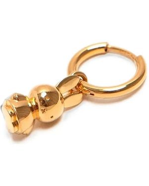 Andres Gallardo Miffy Pendant Single Hoop Earring - Metallic