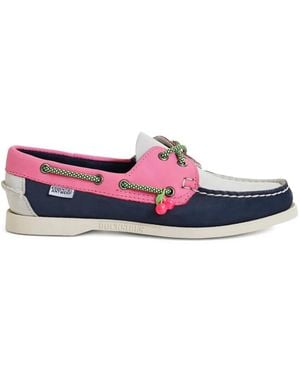 Essentiel Antwerp Hebago Boat Shoes - Red
