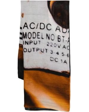 TALKING WALLS Graphic Scarf - Gray