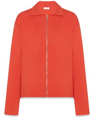 Rosetta Getty Cardigan Con Zip X Getty - Rosso