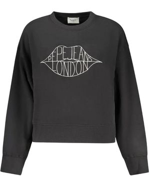 Pepe Jeans Logo-Print Sweatshirt - Black