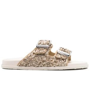 Casadei Double-Buckle Sandals - White